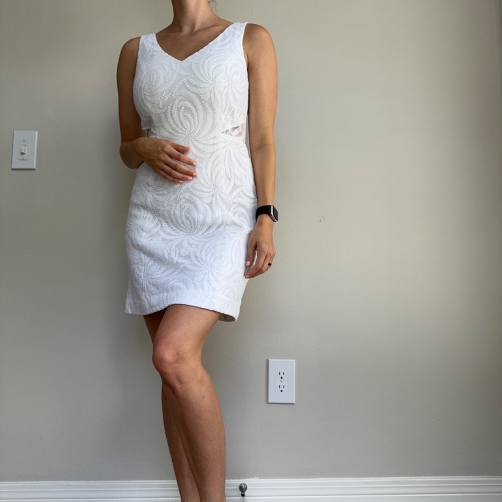 Lily Pulitzer White Semi-Fitted Sun Dress
